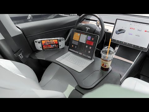 【1~200美元】買完特斯拉後,9款一定要搭配使用的配件!feat. 白色座椅套/鋼化玻璃膜/MagSafe支架/頭枕/充電器|大耳朵TV