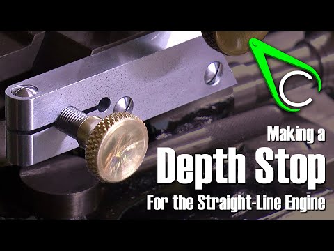 Making A Depth Stop For The Straight-Line Engine