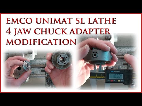 Emco Unimat 4 Jaw Chuck Adapter Modification