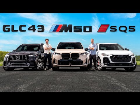 2025 BMW X3 M50 vs Audi SQ5 vs AMG GLC 43 // DRAG RACE & Review