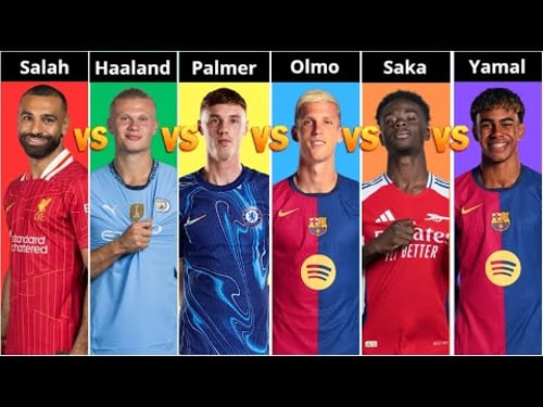 Comparison: Salah Vs Haaland Vs Palmer Vs Olmo Vs Saka Vs Yamal / Who you like best? Comment !