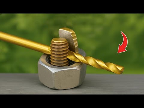 7 This sharpening method will amaze you! Sharpen your drill bit razor-sharp using a DIY bolt tool