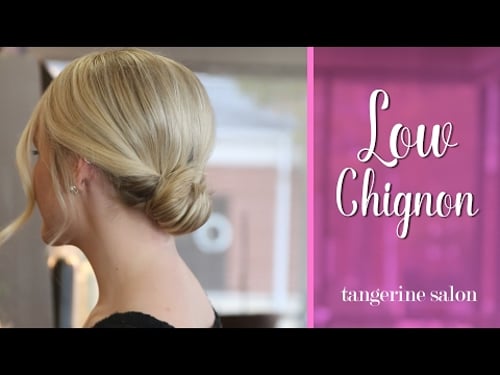 Hair Tutorial - Simple and Romantic Low Chignon