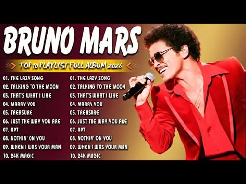Bruno Mars Playlist 2026 πΆ Best Love Songs & Greatest Hits | Timeless Classics πΏ Talking To The Moon