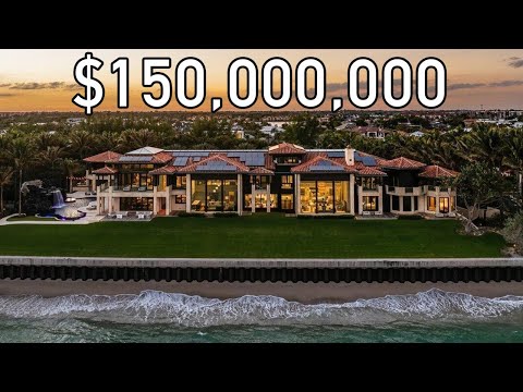 Inside a $150,000,000 Florida Mega Mansion with 300ft of Private Beach