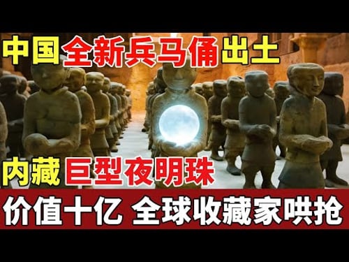 中国又一兵马俑震撼世界,规模吊打秦始皇,内藏巨型夜明珠,一枚价值数十亿,全球收藏家哄抢【揭秘】