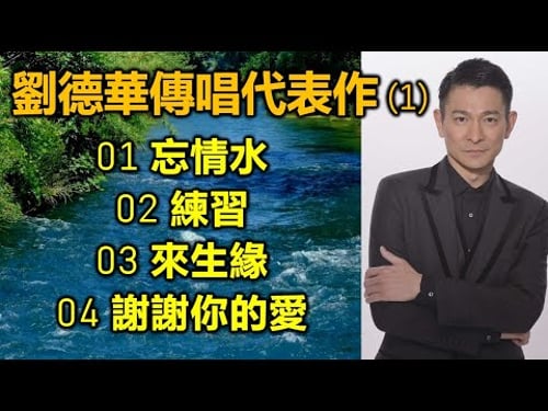 劉德華傳唱代表作 (1) 01 忘情水 02 練習 03 來生緣 04 謝謝你的愛(歌詞字幕)