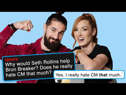 WWE Superstars Seth Rollins & Becky Lynch Reply To Fans Online