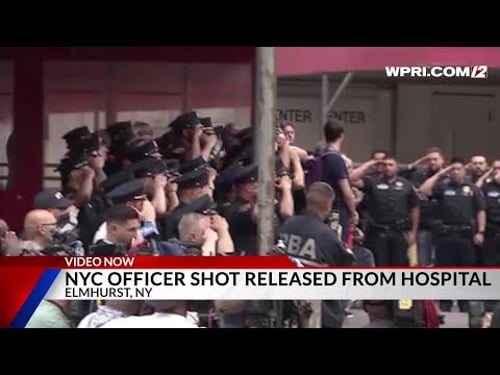 Video Now: Officer shot released from hospital