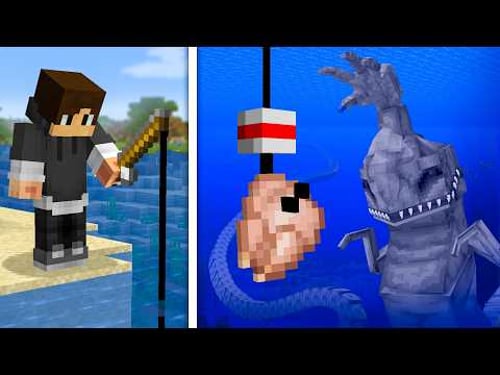 Fishing for SEA MONSTERS in Minecraft