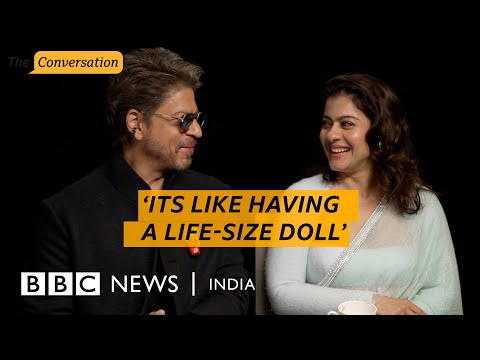 Shah Rukh Khan and Kajol speak to the BBC as their statue gets unveiled in London | BBC News India