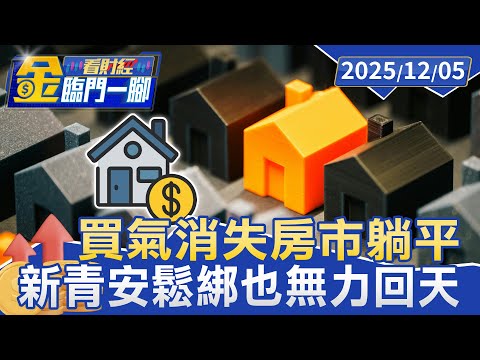 買氣消失房市躺平 鬆綁新青安限貸也無力回天【#金臨門一腳 看財經】20251205 #金臨天下 #房市 #新青安 #限貸令 #資金 #低利潤高風險