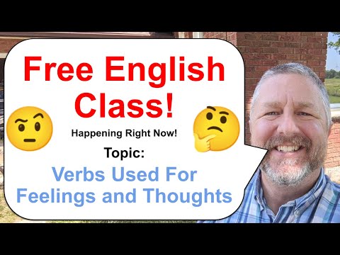 Let's Learn English! Topic: Verbs Used to Express Feelings and Thoughts ๐คจ๐ค
