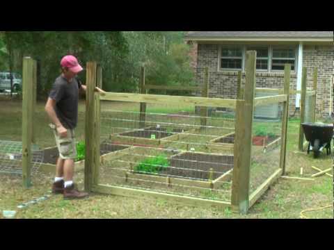How to build a simple garden fence