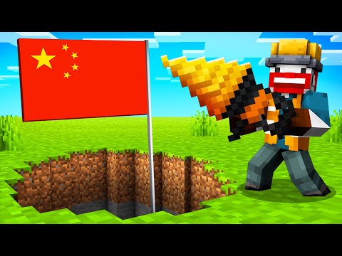 Wer Gräbt sich SCHNELLER nach CHINA? - Minecraft