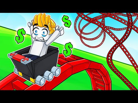 我課金花了一堆R幣...在ROBLOX裡建造世界上最好的雲霄飛車!【Roblox 機械方塊】