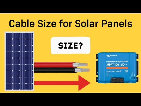 Cable Size for Solar Panels - How to Size Wire for Voltage Drop