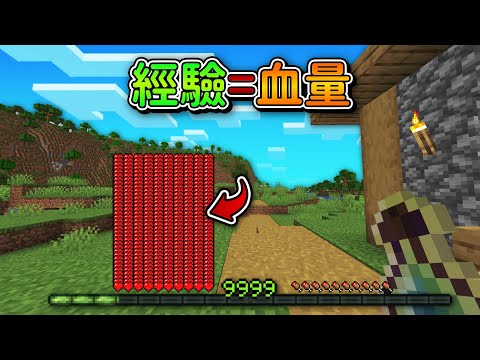 Minecraft, but in a world where experience equals health! The higher your level, the more likely ...