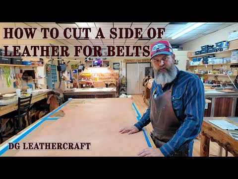 How to Cut a Side of Leather for Belts