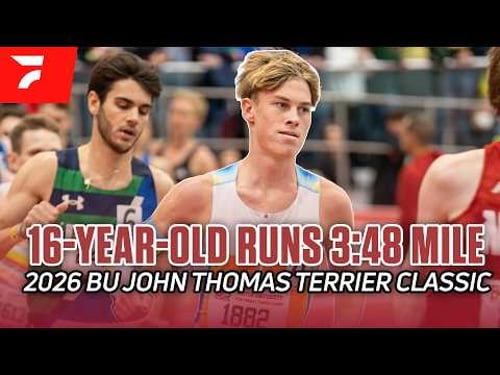 16-YEAR-OLD RUNS 3:48 MILE | Sam Ruthe Wins 2026 BU John Thomas Terrier Classic