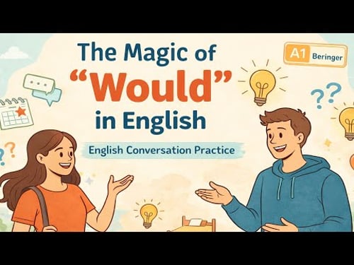 How to Use “Would” in English — Easy Listening Practice (A2 Level)