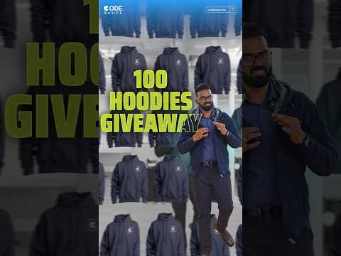 100 Hoodies Giveaway! #shorts #codebasics #data #dataanalyst