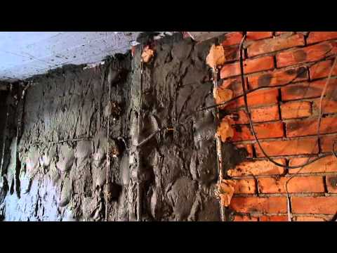 штукатурка стен , цементно песчанным раствором, часть 1