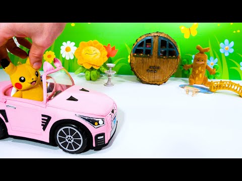 Pokemon get a New House Toy Learning Video! Reading Video for Kids =)