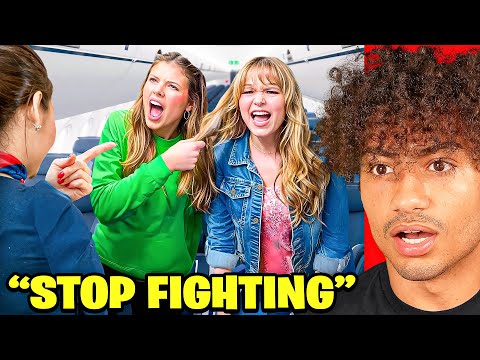 FAMILY FIGHTS ON PLANE..