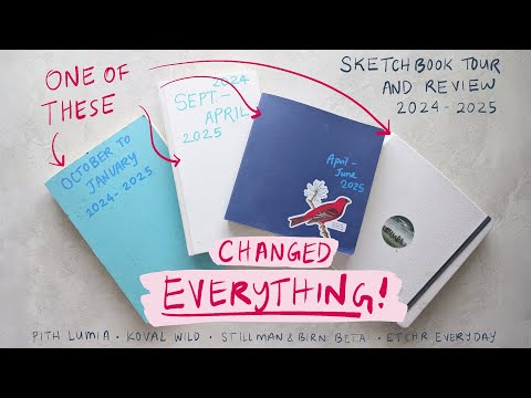 The Sketchbook that changed EVERYTHING | 10 months of art progress in 4 Sketchbooks