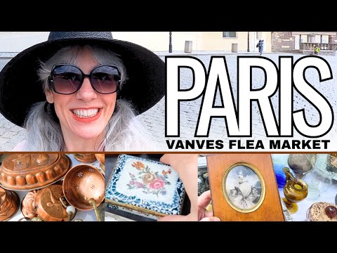 VANVES FLEA MARKET - Shop with me in Paris France