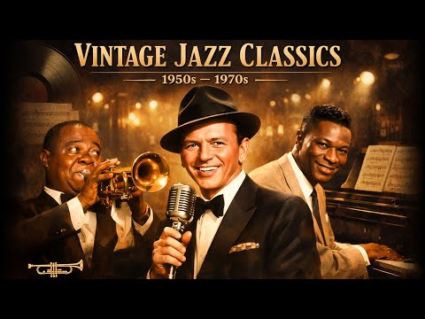 Best of Vintage Jazz 1950s-1970s 🎺 Louis Armstrong, Nat King Cole, Frank Sinatra Anthology