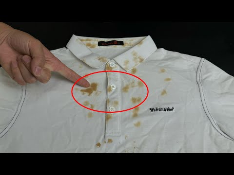 不管衣服沾上什麼污漬,教你一招,不需要費力刷洗,髒衣服瞬間潔白如新 easy stain removal tricks #tips instantly whiten clothes