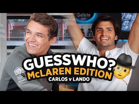 Carlos Sainz and Lando Norris play Guess Who? McLaren Edition