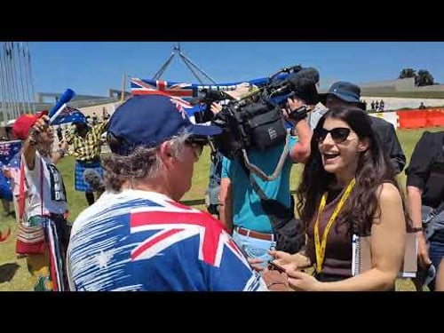 Australia Day Canberra March For Australia Jan 26th 2026. Media being a bit lecherous.