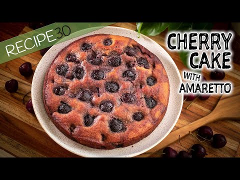 So many cherries on top! Make this Amazing Cherry Cake with Amaretto liqueur today!