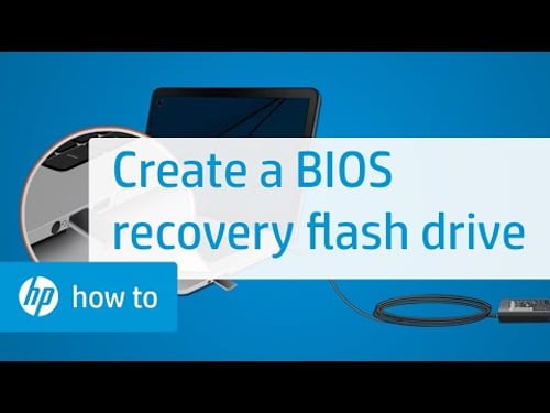 Creating a BIOS Recovery Flash Drive for HP Notebooks | HP Notebooks | HP Support