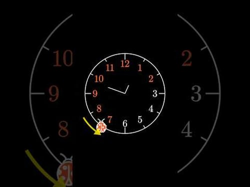 The ladybug clock puzzle
