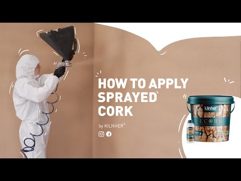 How to apply sprayed cork ECORK ⭐