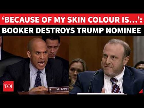 ‘You Saw My Skin Colour &…’: Cory Booker Shows No Mercy After Trump Nominee’s Racist Slur | Watch