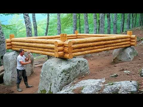 Man Builds Dream Log House in the Forest | Start to Finish by @КарельскийДилетант
