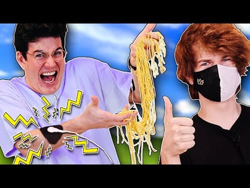Homemade Pasta But Electrocuting Our Muscles