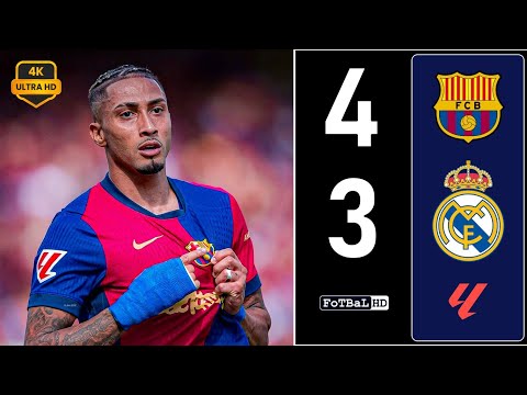 Barcelona 4-3 Real Madrid 4K Ultra HD Laliga 2025
