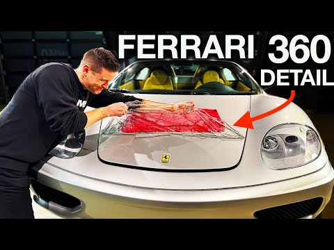 Ferrari 360 First Wash! Removing Old PPF Without Destroying Paint!