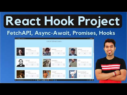 React Hook Project π Get Github Users Data using useEffect Hook with Fetch API in Hindi in 2021