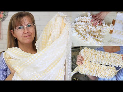 Обалденная переделка! Старый тюль - в новую МОЧАЛКУ.