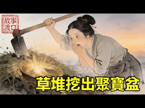 啞巴媳婦遭妯娌潑髒水羞辱,寒冬臘月只能躲進豬圈過夜! 夜半土地公托夢:明日雞鳴三聲,草堆里埋著聚寶盆!【故事渡口】#民间故事 #善有善报 #人生哲理