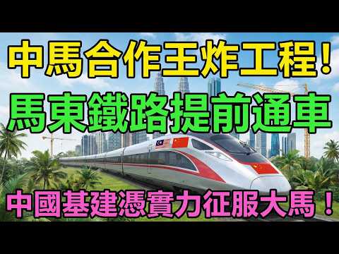 馬東鐵路2026提前通車 中國基建震撼大馬 41條隧道貫通改寫東南亞格局