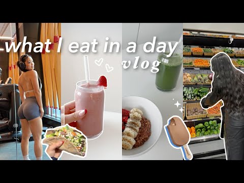 *realistic* what i eat in a day: simple and easy meals, workout w/me, motivation talk, & more!