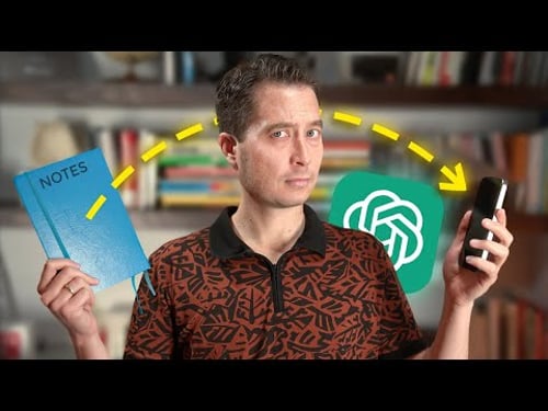 Your Paper Notes, Now Searchable: ChatGPT Vision Demo